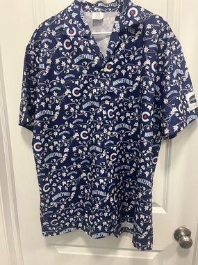 APC Chicago Cubs Men's XL Shirt Wrigley Field Hawaiian Hornitoes Button